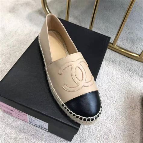 espadrilles damen chanel|chanel espadrilles women.